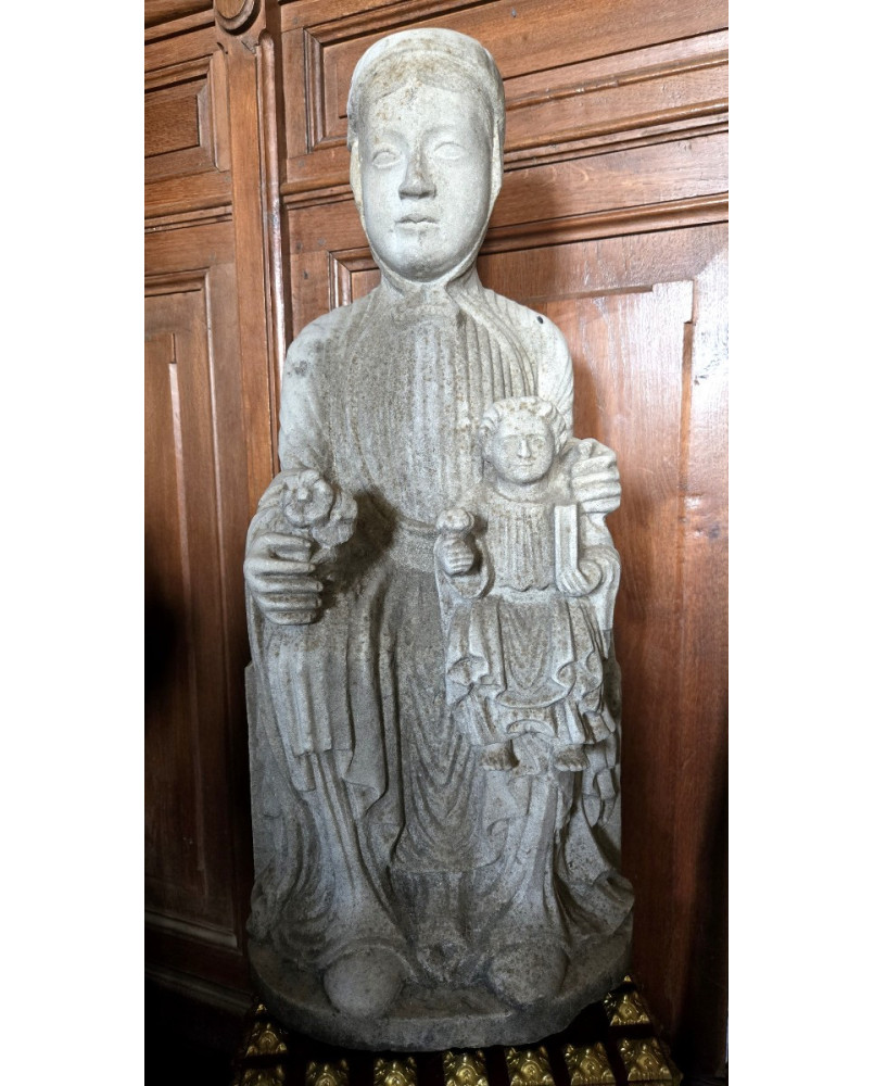 Le village de 58 brocanteurs - Buffet époque Empire en noyer