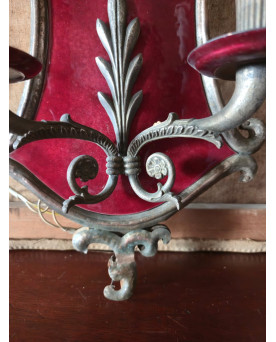 Le village de 58 brocanteurs - Paire d’appliques murales – Fin XIXᵉ / début XXᵉ siècle