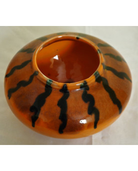 Le village de 58 brocanteurs -Vase en céramique signé CAMOS – Vallauris Joli vase en céramique émaillée