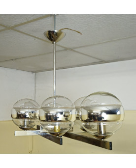 Le village de 58 brocanteurs - Gaétano Sciolari Milan : Lustre vintage design années 1970