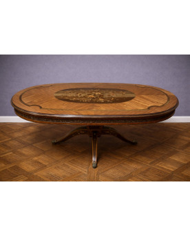 Le village de 58 brocanteurs -  Vitrine Venitienne en bois peint