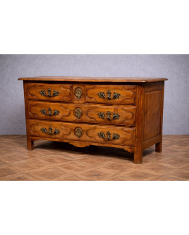 Le village de 58 brocanteurs - Commode ancienne en merisier – Style Louis XV / fin XIXe siècle