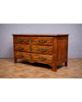 Le village de 58 brocanteurs - Commode ancienne en merisier – Style Louis XV / fin XIXe siècle
