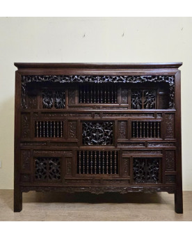 Le village de 58 brocanteurs -  Vitrine Venitienne en bois peint
