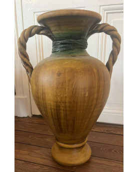 Le village de 58 brocanteurs - Très grand vase décoratif en céramique, au style antique/méditerranéen