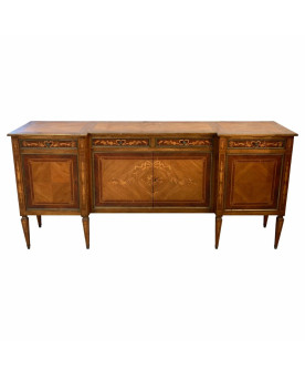 Le village de 58 brocanteurs - Buffet époque Empire en noyer