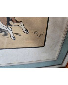 Le village de 58 brocanteurs -  Vitrine Venitienne en bois peint
