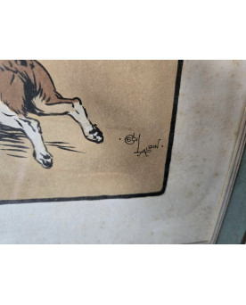 Le village de 58 brocanteurs -  Vitrine Venitienne en bois peint