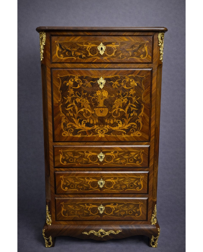 Le village de 58 brocanteurs -  Vitrine Venitienne en bois peint