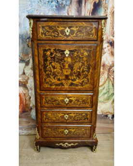 Le village de 58 brocanteurs -  Vitrine Venitienne en bois peint