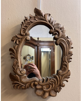 Le village de 58 brocanteurs - Paires de miroirs Baroque Style Louis XV en bois sculpté