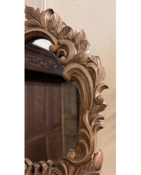 Le village de 58 brocanteurs - Paires de miroirs Baroque Style Louis XV en bois sculpté