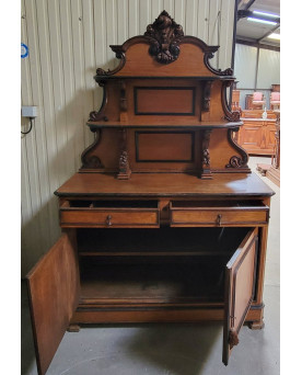Le village de 58 brocanteurs - Importante étagère ou Bibus en bois laqué