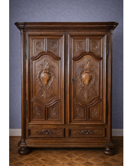 Le village de 58 brocanteurs - Buffet époque Empire en noyer