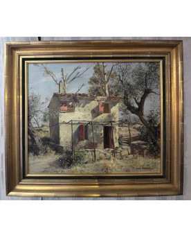 Le village de 58 brocanteurs - Importante étagère ou Bibus en bois laqué