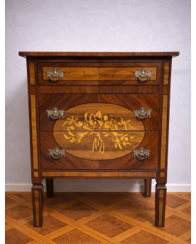 Le village de 58 brocanteurs - Commode de Dame marquetée – Style Louis XVI - XXeme