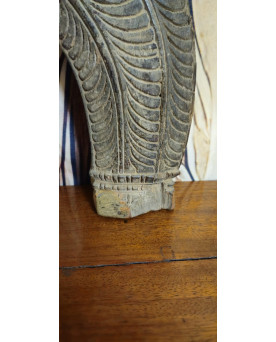 Le village de 58 brocanteurs - Sculpture ancienne en bois – Divinité Indonesienne finement sculptée - XIXeme