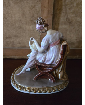 Le village de 58 brocanteurs - Buffet époque Empire en noyer
