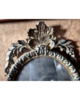 Le village de 58 brocanteurs - Paire d’appliques murales anciennes à miroir – Style Louis XVI - XXeme