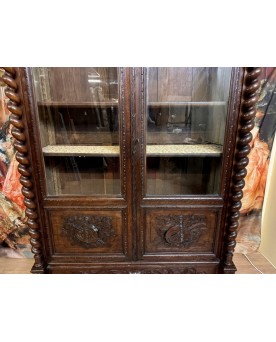 Le village de 58 brocanteurs -  Vitrine Venitienne en bois peint
