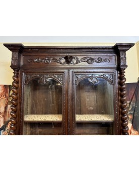 Le village de 58 brocanteurs -  Vitrine Venitienne en bois peint