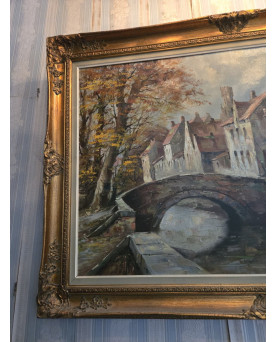 Le village de 58 brocanteurs - Importante étagère ou Bibus en bois laqué