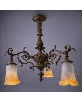 Le village de 58 brocanteurs - Importante étagère ou Bibus en bois laqué