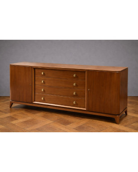 Le village de 58 brocanteurs - D'aprés André Arbus buffet en enfilade époque Art Déco en acajou blond
