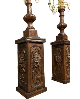 Le village de 58 brocanteurs - Buffet époque Empire en noyer