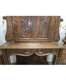 Le village de 58 brocanteurs - Buffet époque Empire en noyer