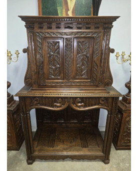 Le village de 58 brocanteurs - Cabinet Renaissance – Époque XVIIᵉ siècle – Noyer massif