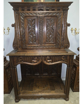 Le village de 58 brocanteurs - Cabinet Renaissance – Époque XVIIᵉ siècle – Noyer massif