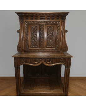 Le village de 58 brocanteurs - Cabinet Renaissance – Époque XVIIᵉ siècle – Noyer massif