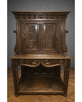 Le village de 58 brocanteurs - Cabinet Renaissance – Époque XVIIᵉ siècle – Noyer massif