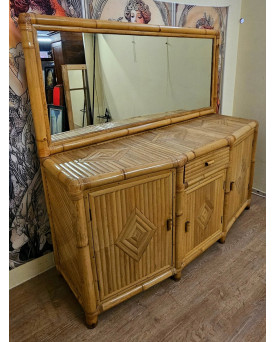 Le village de 58 brocanteurs - Buffet époque Empire en noyer
