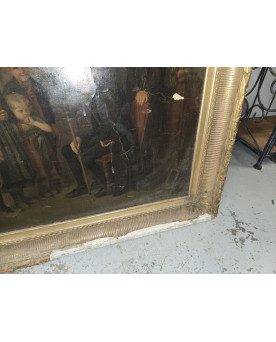 Le village de 58 brocanteurs - Buffet époque Empire en noyer