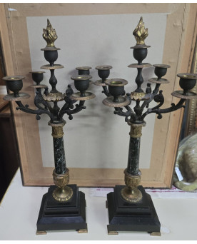 Le village de 58 brocanteurs - Buffet époque Empire en noyer