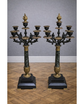 Le village de 58 brocanteurs - Secrétaire / scriban époque Bieidermeier en acajou flammé – XIXe siècle