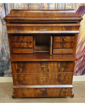Le village de 58 brocanteurs - Buffet époque Empire en noyer
