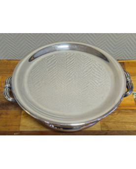 Le village de 58 brocanteurs - Chauffe plat Christofle – Métal argenté – 2 anses – Avec doublure intérieure