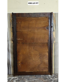 Le village de 58 brocanteurs - Grand miroir ancien à fronton sculpté – bois et dorure – style Renaissance / XIXe