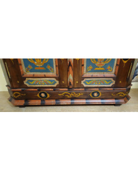 Le village de 58 brocanteurs - Buffet époque Empire en noyer