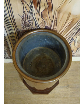 Le village de 58 brocanteurs - Somno / jardinière ancienne en acajou époque Empire – XIXᵉ siècle
