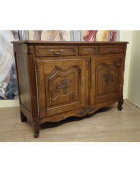 Le village de 58 brocanteurs - Buffet en chene massif – Style Louis XV – fin XIXᵉ