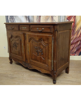 Le village de 58 brocanteurs - Buffet en chene massif – Style Louis XV – fin XIXᵉ