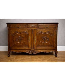 Le village de 58 brocanteurs - Buffet en chene massif – Style Louis XV – fin XIXᵉ
