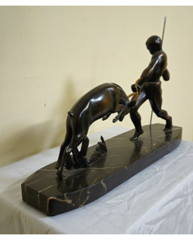 Le village de 58 brocanteurs -  Secrétaire époque Empire en noyer