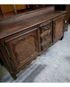 Le village de 58 brocanteurs - Paire de meubles d'appui "Boulle" galbés époque Napoléon III en incrustation de laiton doré