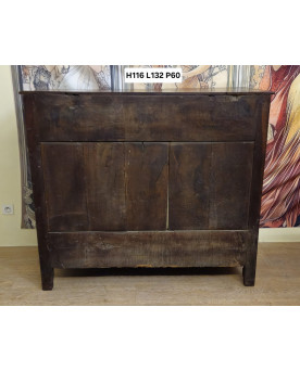 Buffet ancien rustique époque Louis XV en chêne massif – 2 portes 2 tiroirs – style régional -