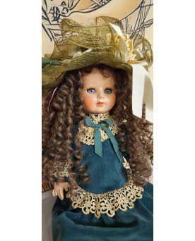 Grande poupée ancienne Global Dolls – celluloïd – 62 cm – yeux dormeurs – vers 1960 –